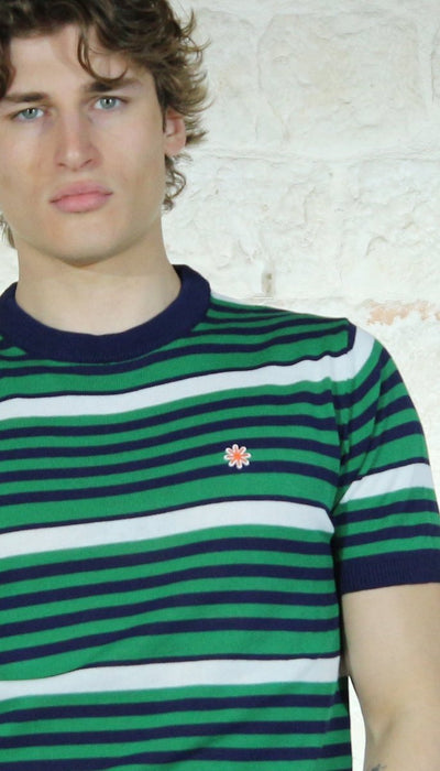 Manuel Ritz Maglia maniche corte a righe T-shirt e Polo - Boutique Luisa Trendy