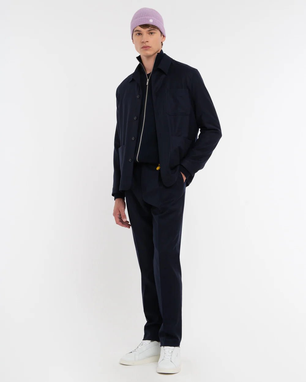 Manuel Ritz Pantalone con pinces flanella di lana stretch Pantaloni Uomo - Boutique Luisa Trendy