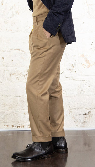 Manuel Ritz Pantalone doppia pinces baggy in lana Pantaloni Uomo - Boutique Luisa Trendy