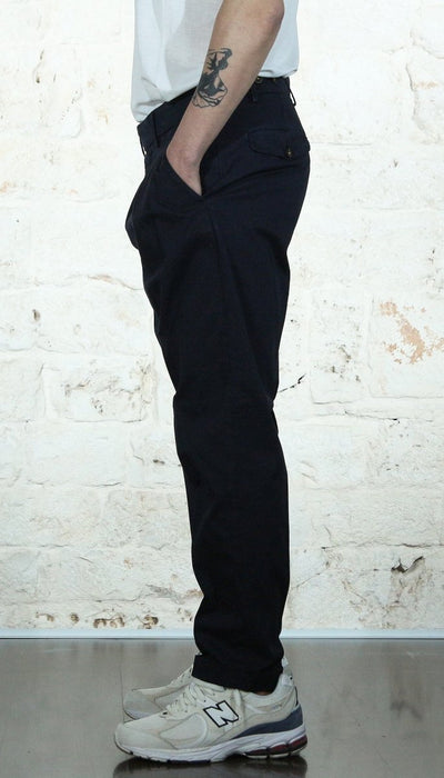 Manuel Ritz Pantalone doppia pinces baggy twill cotone stretch blu Pantaloni Uomo - Boutique Luisa Trendy