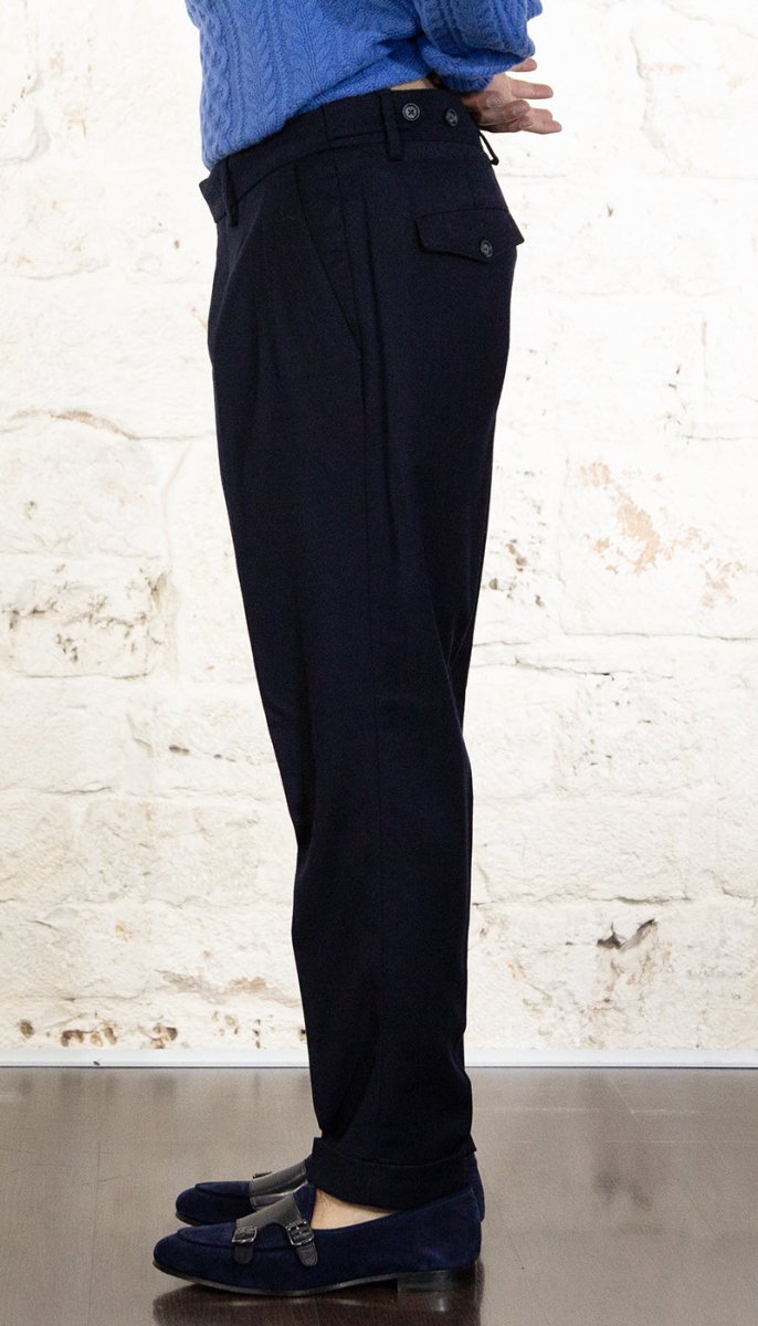 Manuel Ritz Pantalone doppia pinces flanella di lana stretch 3732P1668 240501 Pantaloni Uomo - Boutique Luisa Trendy