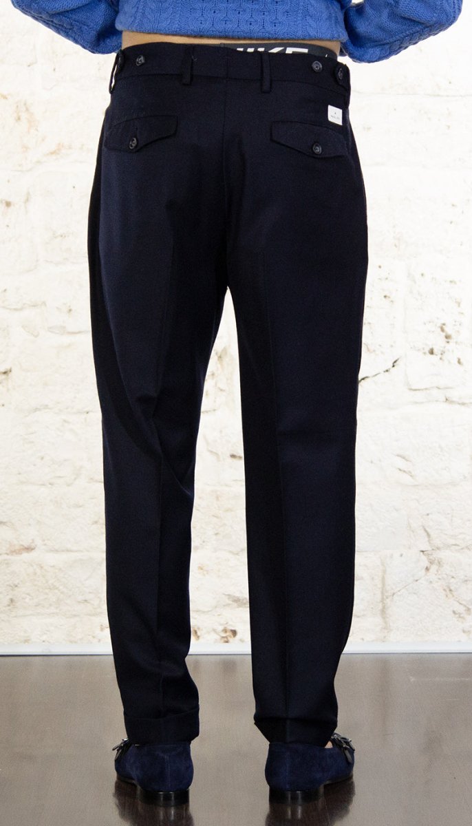 Manuel Ritz Pantalone doppia pinces flanella di lana stretch 3732P1668 240501 Pantaloni Uomo - Boutique Luisa Trendy