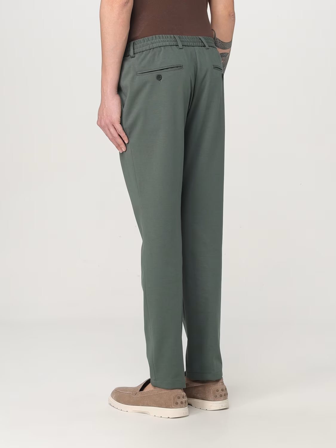 Manuel Ritz pantalone jogging jersey punto milano verde Pantaloni Uomo - Boutique Luisa Trendy