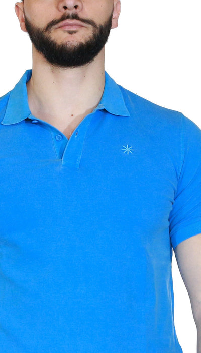 Manuel Ritz Polo in cotone piquet tinto capo T-shirt e Polo - Boutique Luisa Trendy