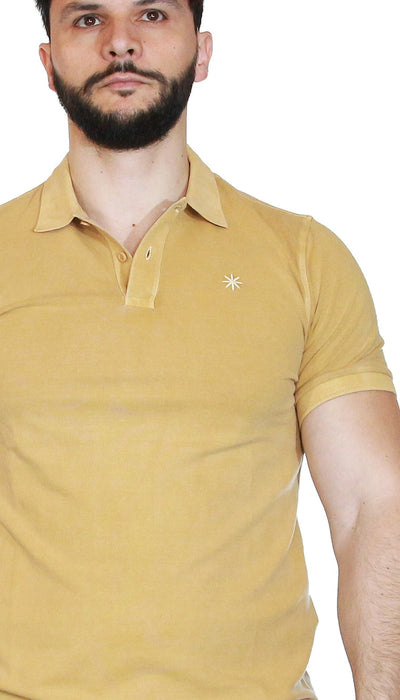 Manuel Ritz Polo in cotone piquet tinto capo T-shirt e Polo - Boutique Luisa Trendy