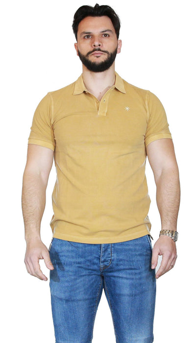 Manuel Ritz Polo in cotone piquet tinto capo T-shirt e Polo - Boutique Luisa Trendy