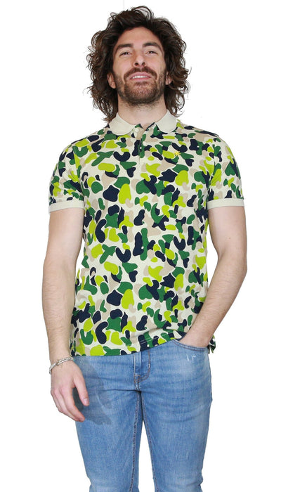 Manuel Ritz Polo in cotone stampa camouflage T-shirt e Polo - Boutique Luisa Trendy