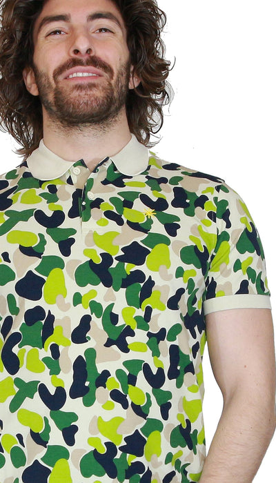 Manuel Ritz Polo in cotone stampa camouflage T-shirt e Polo - Boutique Luisa Trendy