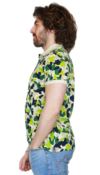 Manuel Ritz Polo in cotone stampa camouflage T-shirt e Polo - Boutique Luisa Trendy