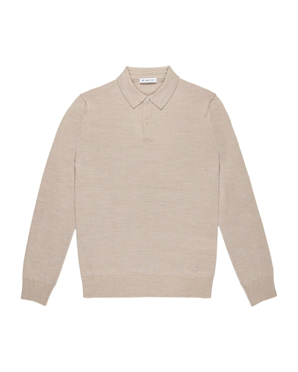 Manuel Ritz Polo in misto lana beige T-shirt e Polo - Boutique Luisa Trendy