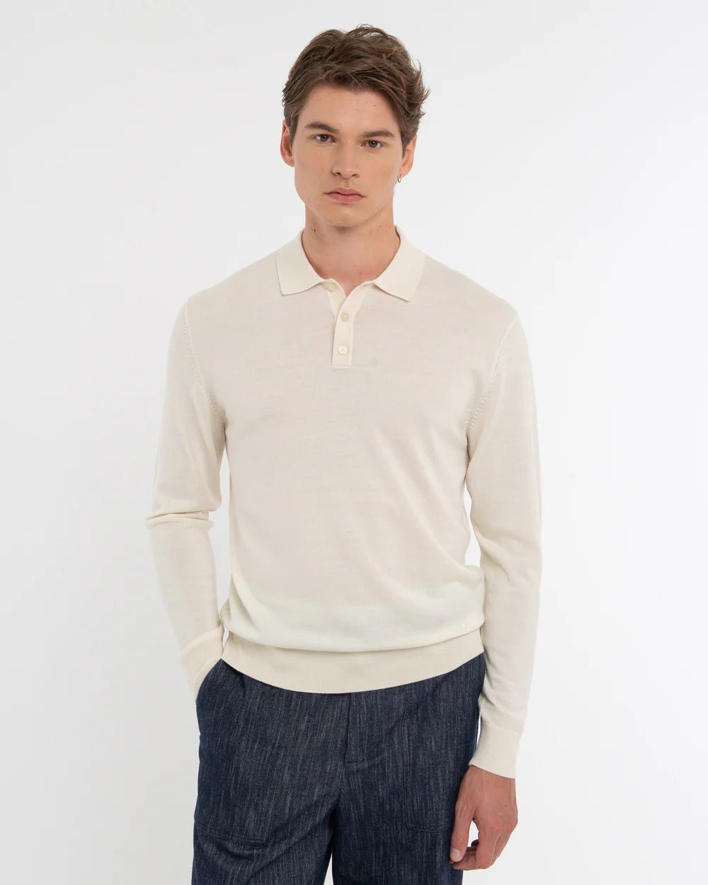 Manuel Ritz Polo manica lunga in pura lana T-shirt e Polo - Boutique Luisa Trendy