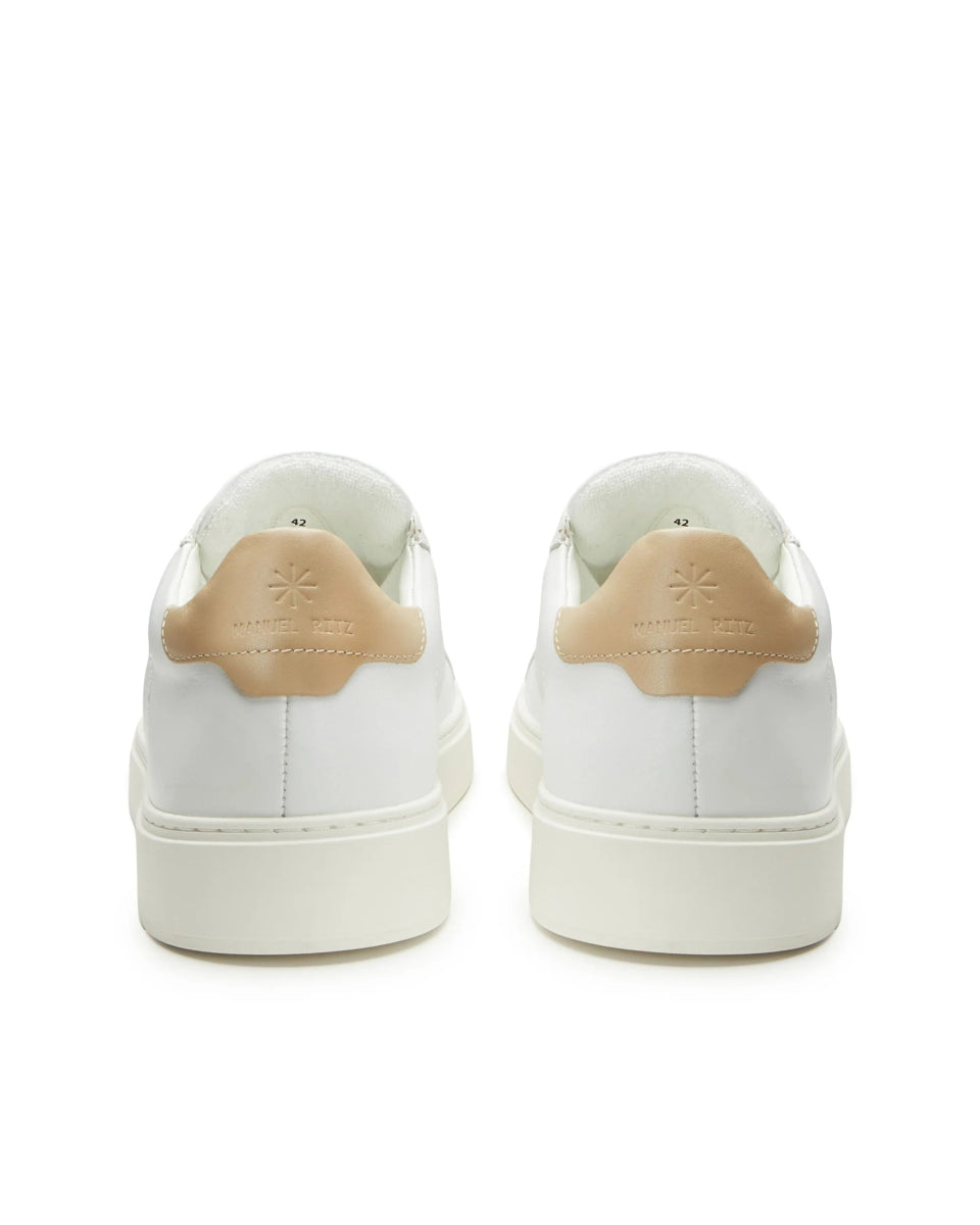 Manuel Ritz sneakers in pelle beige Scarpe Uomo - Boutique Luisa Trendy