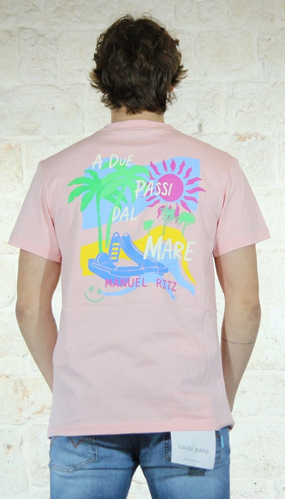 Manuel Ritz T-shirt 'a due passi dal mare' in cotone T-shirt e Polo - Boutique Luisa Trendy