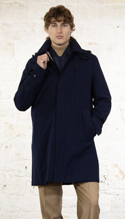 Manuel Ritz Trench in tessuto con gilet Capispalla Uomo - Boutique Luisa Trendy