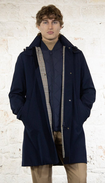 Manuel Ritz Trench in tessuto con gilet Capispalla Uomo - Boutique Luisa Trendy