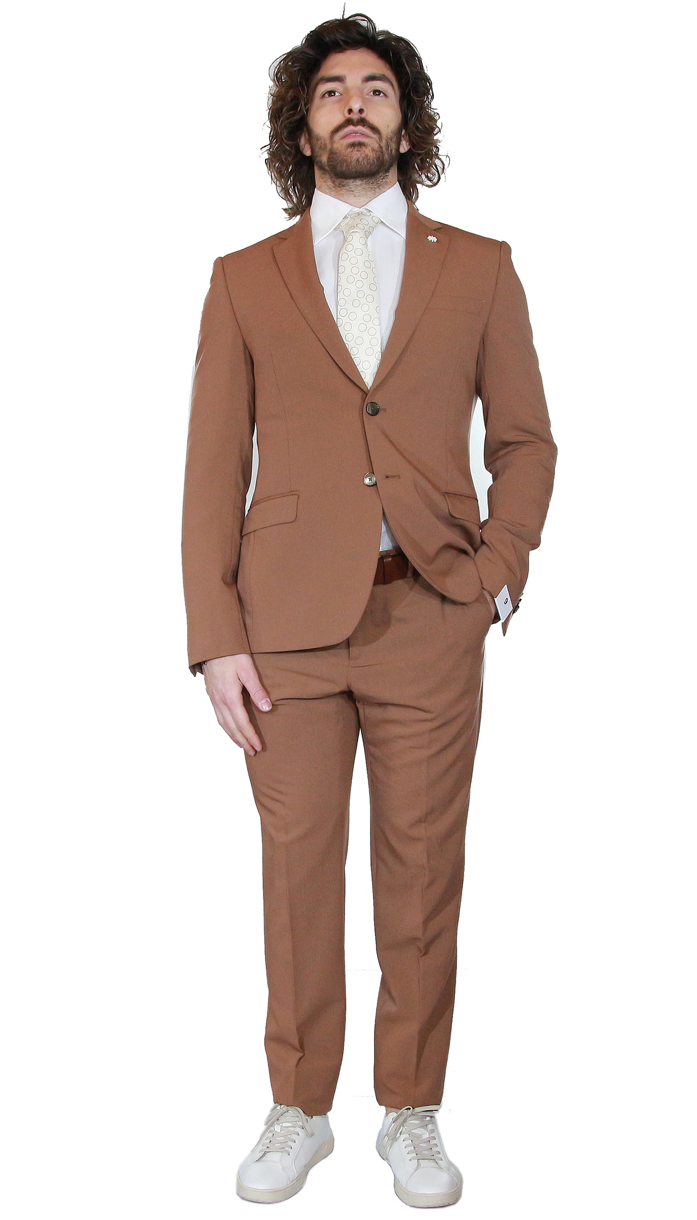 Manuel Ritz Abito slim fit in misto viscosa stretch