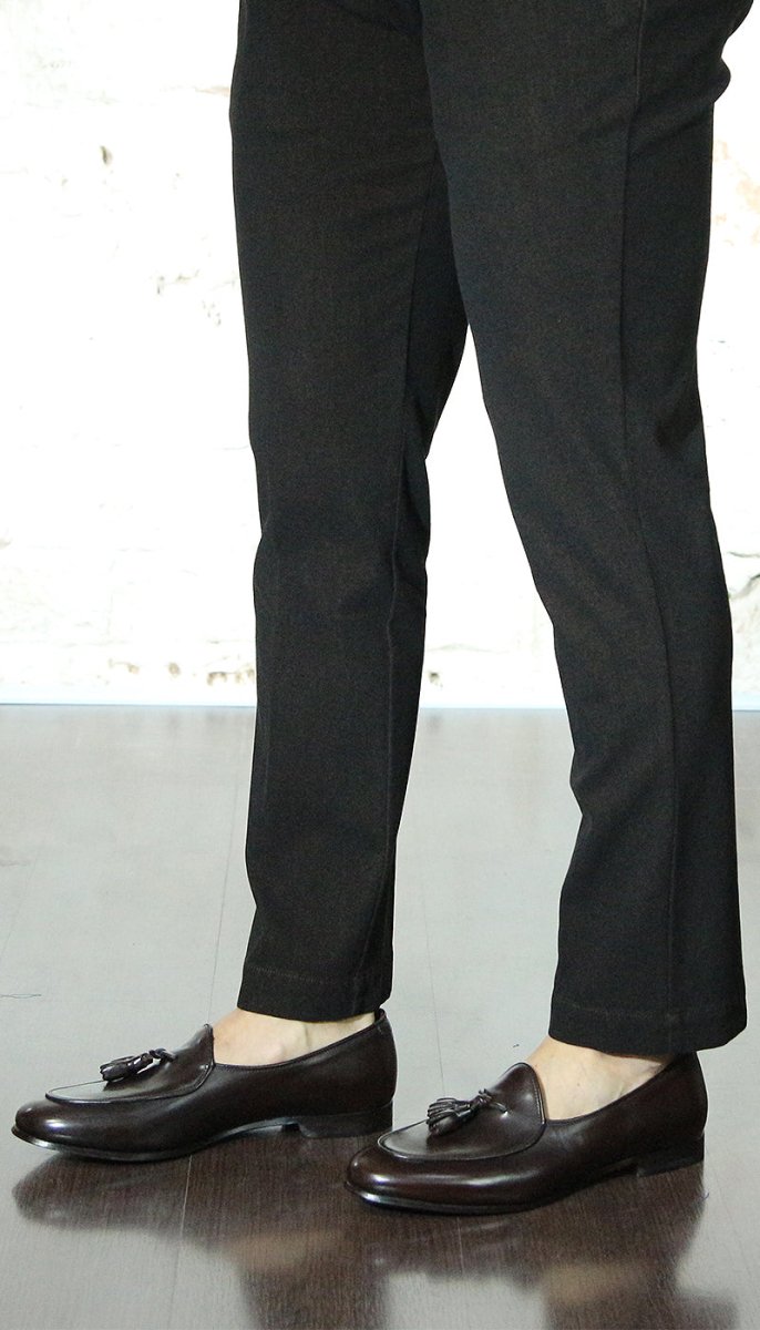Morgillo Pantafola in pelle con nappine Scarpe Uomo - Boutique Luisa Trendy