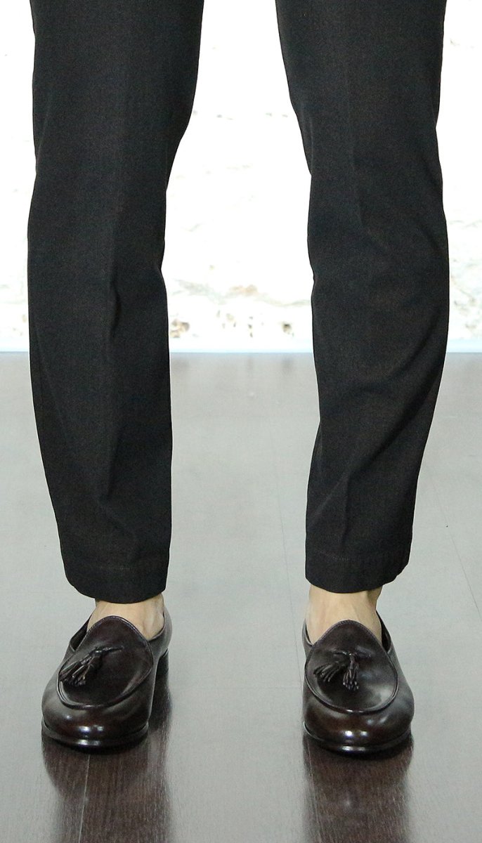 Morgillo Pantafola in pelle con nappine Scarpe Uomo - Boutique Luisa Trendy