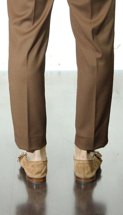 Morgillo Pantofola uomo doppia fibbia in camoscio e pelle Scarpe Uomo - Boutique Luisa Trendy