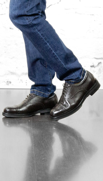 Morgillo Scarpe stile inglese in pelle testa di moro Scarpe Uomo - Boutique Luisa Trendy