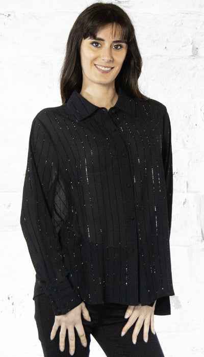 Nosecrets Camicia gessata diamanti 251NS128 Bluse e camicie - Boutique Luisa Trendy