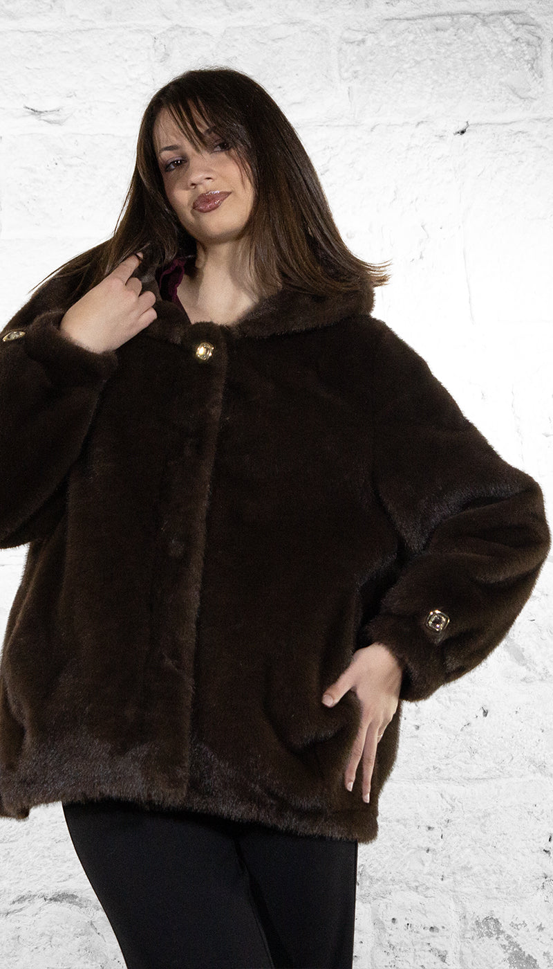 Nosecrets Giaccone simil pelliccia diamond chic