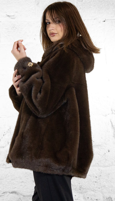 Nosecrets Giaccone simil pelliccia diamond chic