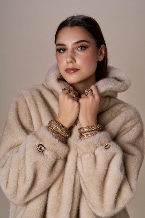 Nosecrets Giaccone simil pelliccia diamond chic Capispalla Donna - Boutique Luisa Trendy