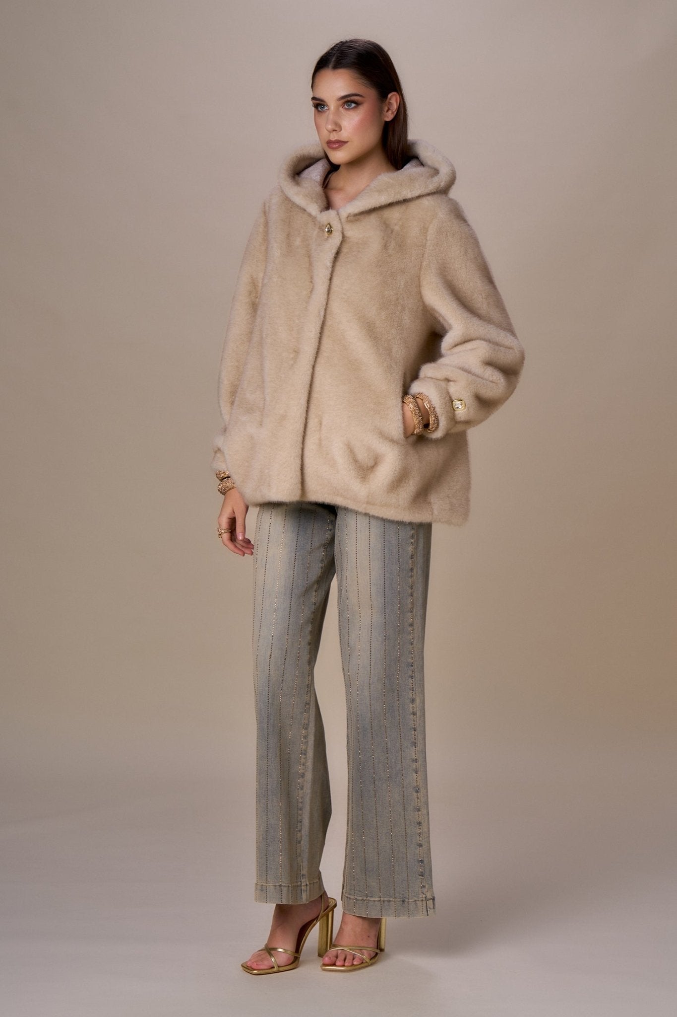 Nosecrets Giaccone simil pelliccia diamond chic Capispalla Donna - Boutique Luisa Trendy