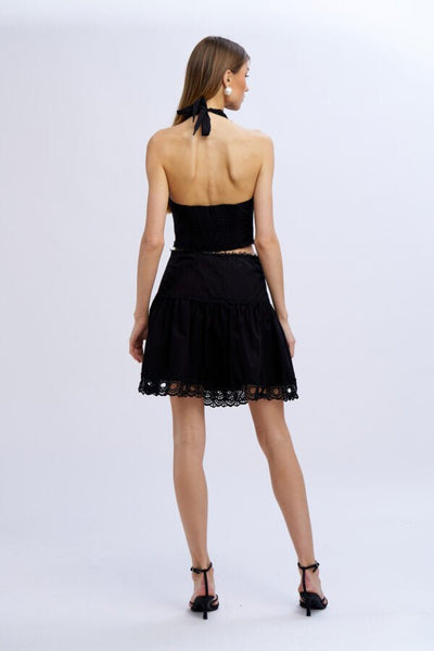 Nosecrets Gonna corta in cotone con ricamo Gonna - Boutique Luisa Trendy