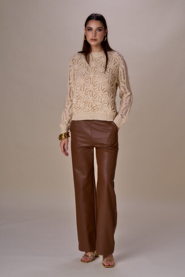 Nosecrets Maglia in crochet con paillettes Maglie e cardigan Donna - Boutique Luisa Trendy