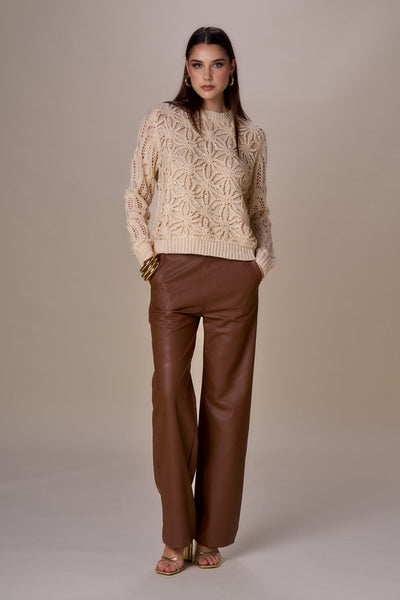 Nosecrets Maglia in crochet con paillettes Maglie e cardigan Donna - Boutique Luisa Trendy
