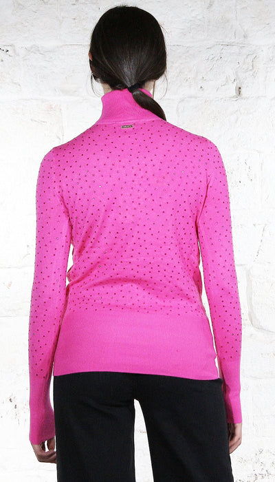 Nosecrets Milano Dolcevita in viscosa con diamanti Maglie e cardigan Donna - Boutique Luisa Trendy