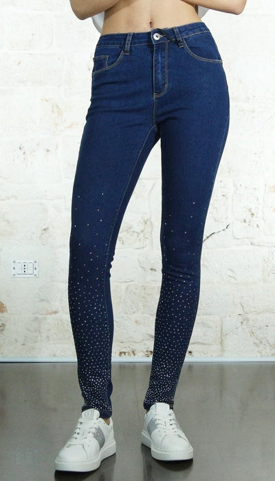 Nosecrets Milano Jeans pushup cascata diamanti Jeans - Boutique Luisa Trendy