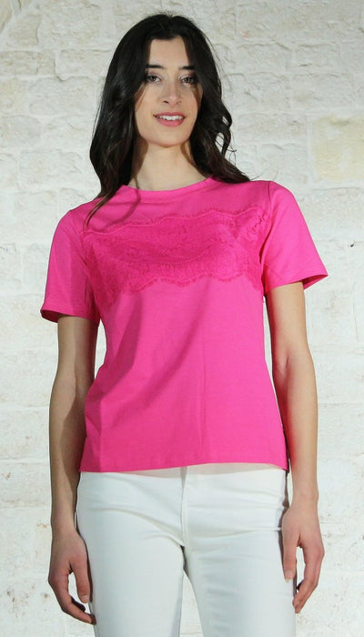 Nosecrets Milano T-shirt con pizzo. T-Shirt e top - Boutique Luisa Trendy
