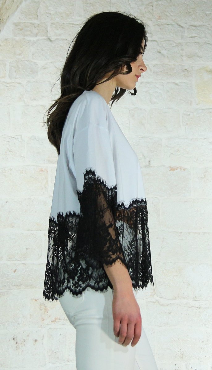 Nosecrets T-shirt over pizzo T-Shirt e top - Boutique Luisa Trendy