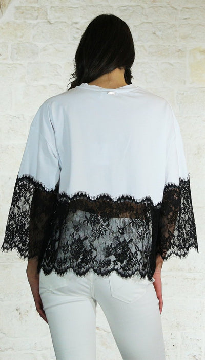 Nosecrets T-shirt over pizzo T-Shirt e top - Boutique Luisa Trendy