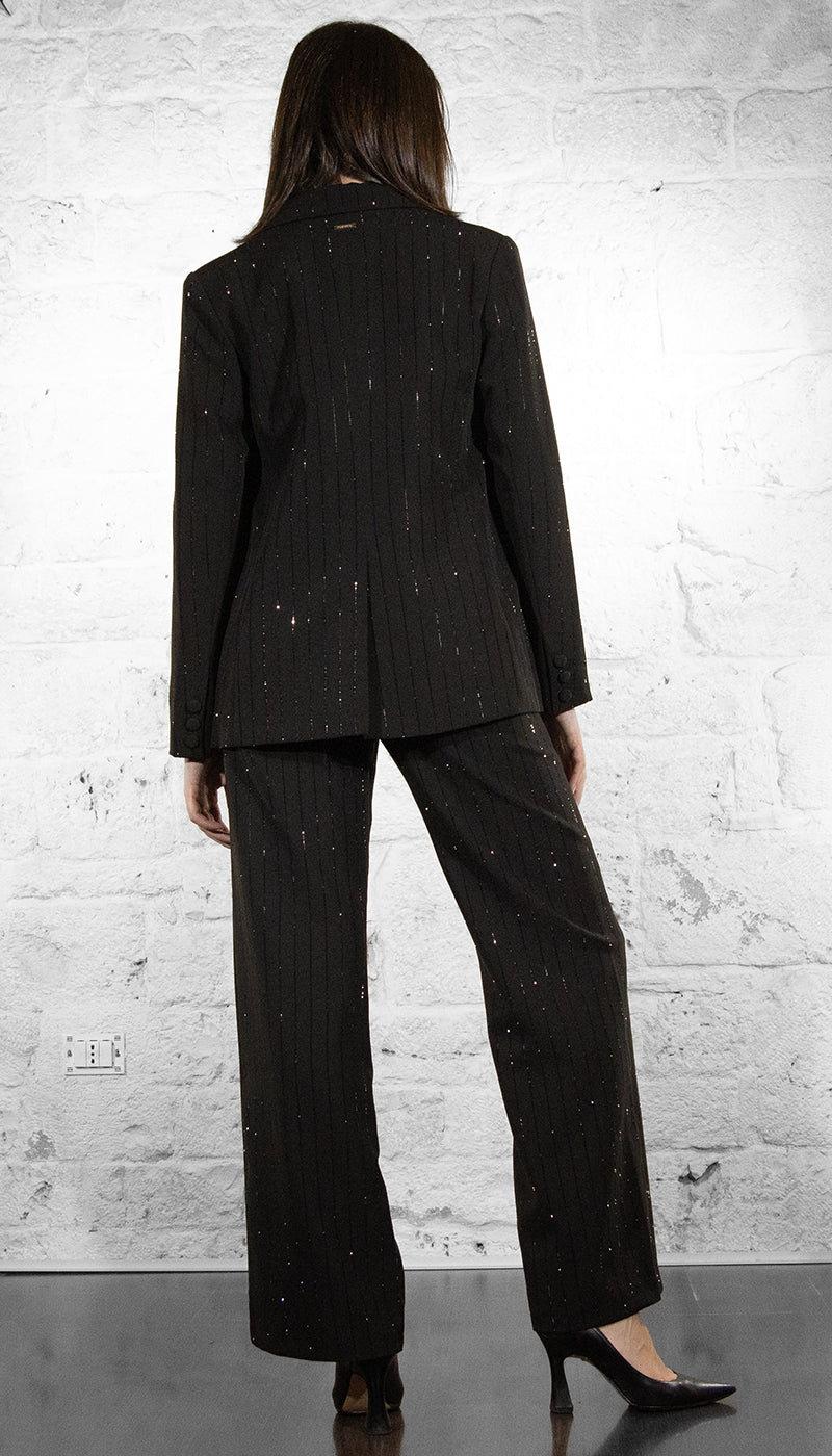 Nosecrets Tailleur gessato diamanti