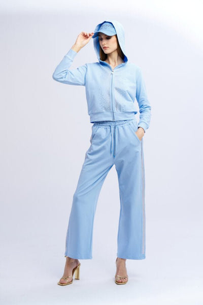 Nosecrets Tuta in cotone con strass Felpa - Boutique Luisa Trendy