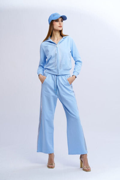 Nosecrets Tuta in cotone con strass Felpa - Boutique Luisa Trendy