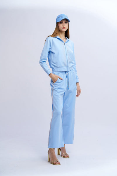 Nosecrets Tuta in cotone con strass Felpa - Boutique Luisa Trendy