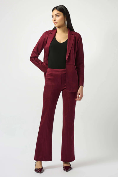 Pantaloni pull - on a zampa in camoscio sintetico effetto scuba Pantalone Donna - Boutique Luisa Trendy