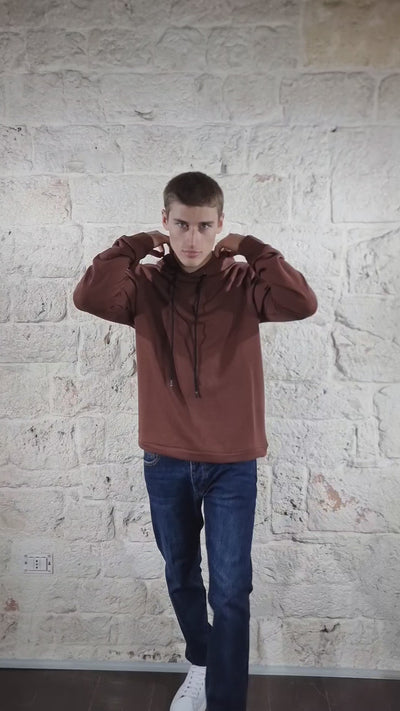 C'N'C Felpa con cappuccio in cotone