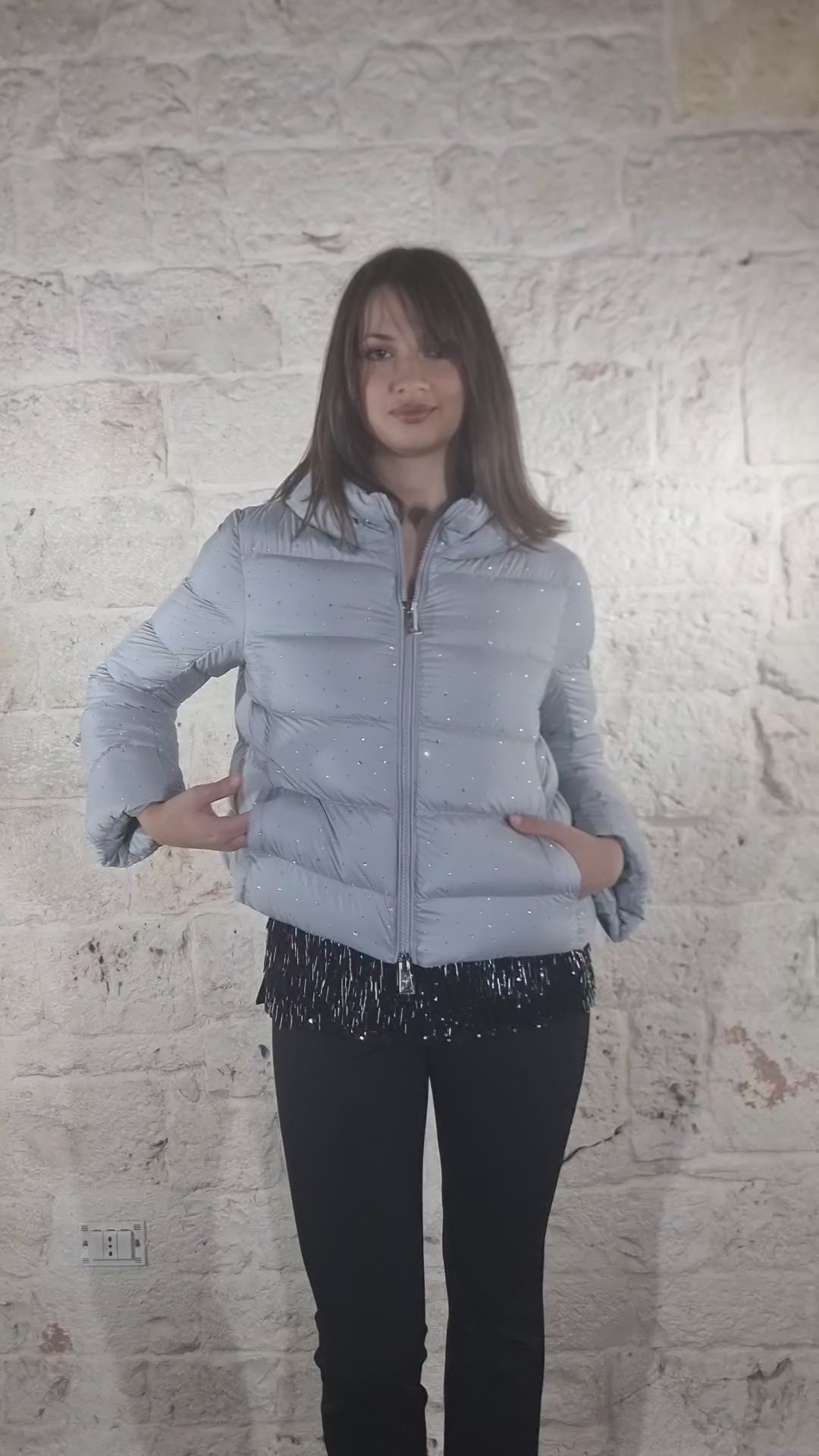 Nosecrets Piumino cappa diamanti