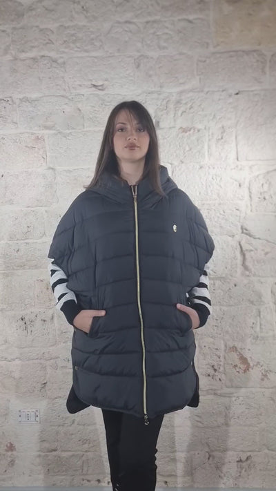 Conte Of Florence Cappa Piumino con cappuccio oversize