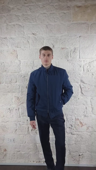 Conte Of Florence Giubbotto Uomo blu in tessuto