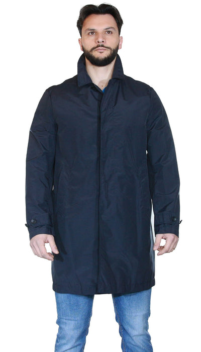 Seventy Trench blu in nylon Capispalla Uomo - Boutique Luisa Trendy
