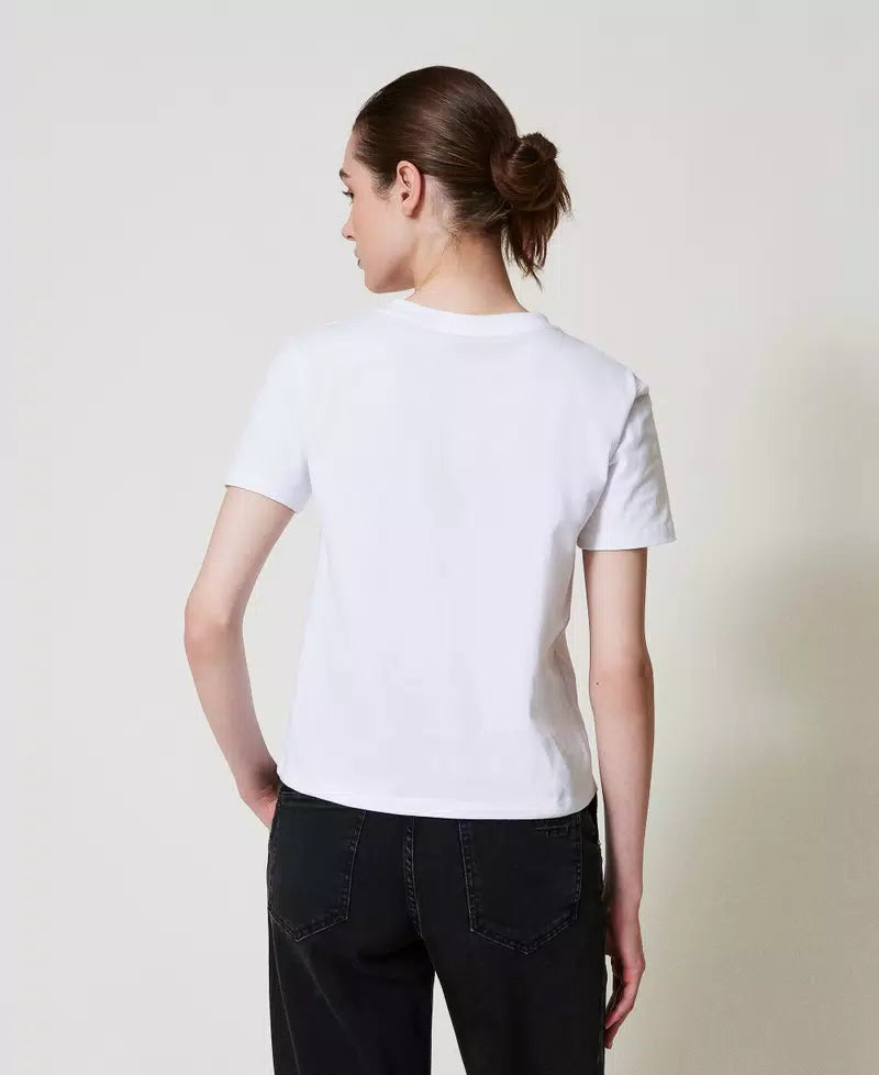 Twinset T-shirt con Oval T ricamato