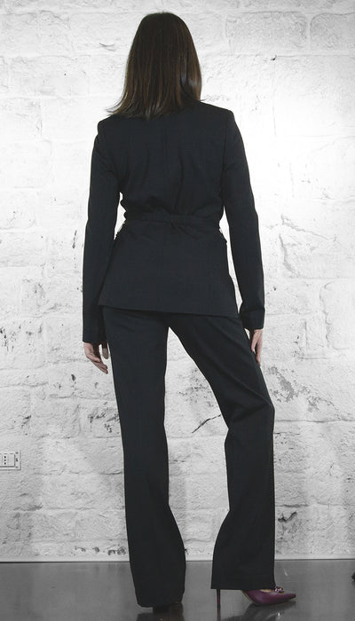 Twinset Tailleur in punto milano con cinturino fibbia logo