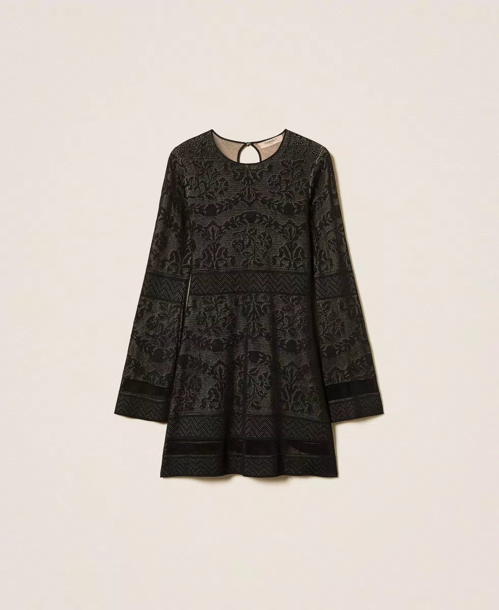 Twinset Abito corto in maglia traforata Vestiti - Boutique Luisa Trendy
